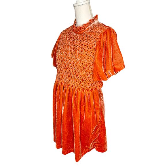 Free People Gumdrop Minidress in Orange Women's Size Small - Picture 3 of 11